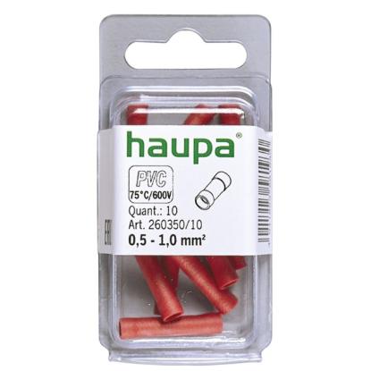 Prekės „Mova elektros laidams sujungti 0,25 - 1,5 mm2 izoliuota 260350/10 HAUPA“ paveikslėlis