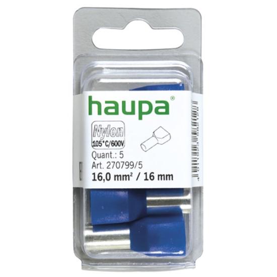 Prekės „Antgalis laidų sujungimo 2 x 16 / 16 mėlynas 270799 / 5 HAUPA“ paveikslėlis