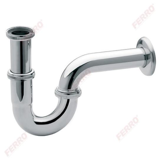 Prekės „Praustuvo sifonas S281 G1 1/4"x32 mm, vamzdinis, chromuotas“ paveikslėlis