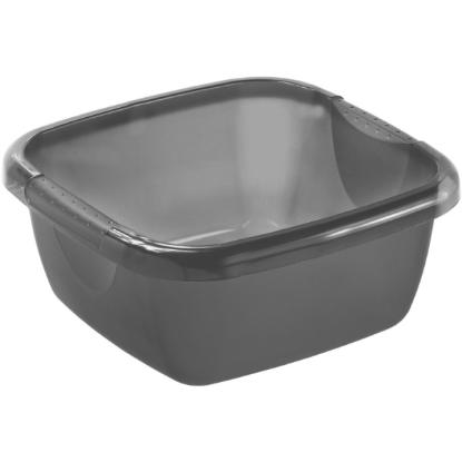 Prekės „Plastikinis dubuo kvadratinis 5 l Daily Rotho, juodos spalvos“ paveikslėlis