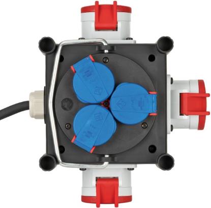 Prekės „Ilgintuvas kubas 6 lizdų 1 m 3 x 400 V + 3 x 230 V Brennenstuhl“ paveikslėlis