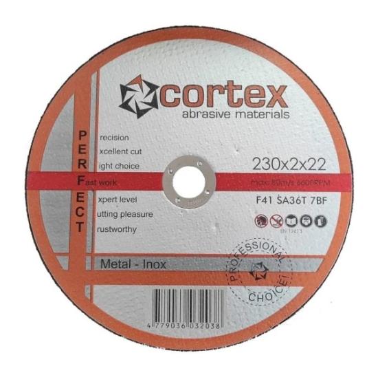 Prekės „Diskas pjovimui metalo 230 x 2 x 22,2 mm Inox Perfect Cortex“ paveikslėlis