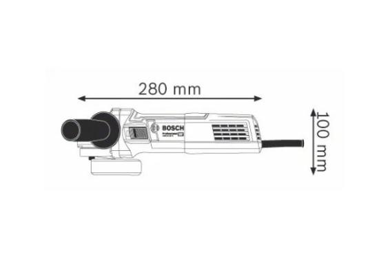 Prekės „Šlifuoklis kampinis 125 mm 900W Bosch GWS 9-125 S“ paveikslėlis