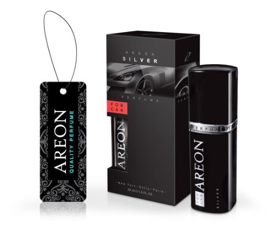 Prekės „Oro gaiviklis automobiliui Perfume Silver 50 ml Areon“ paveikslėlis
