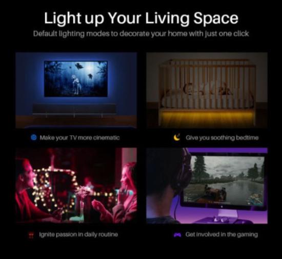 Prekės „Šviesos diodų juosta LED 14W SONOFF-RGB Wi-Fi 2 m“ paveikslėlis