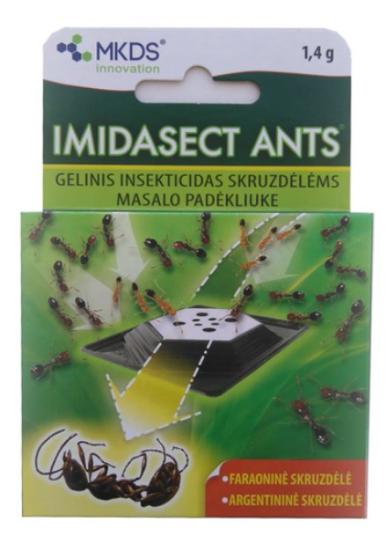 Prekės „Maslas skruzdėms naikinti - padėkliukai 1,4 g Ants“ paveikslėlis
