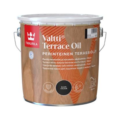 Prekės „Impregnantas - medienos dažyvė Tikkurila Valtti Furn / Terrace Oil Black 2,7 l“ paveikslėlis