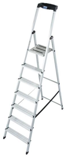 Prekės „Kopėčios aliuminės 8 pakopų 1,7 x 2,5 x 3,7 m Safety Krause 126368“ paveikslėlis