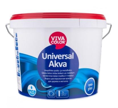 Prekės „Dažai UNIVERSAL AKVA Semi-gloss C 2,7L“ paveikslėlis