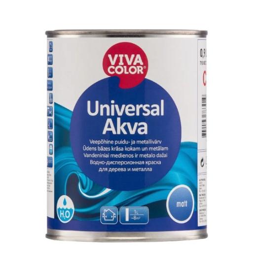 Prekės „Dažai Vivacolor Universal Akva mat. A 0,9L“ paveikslėlis