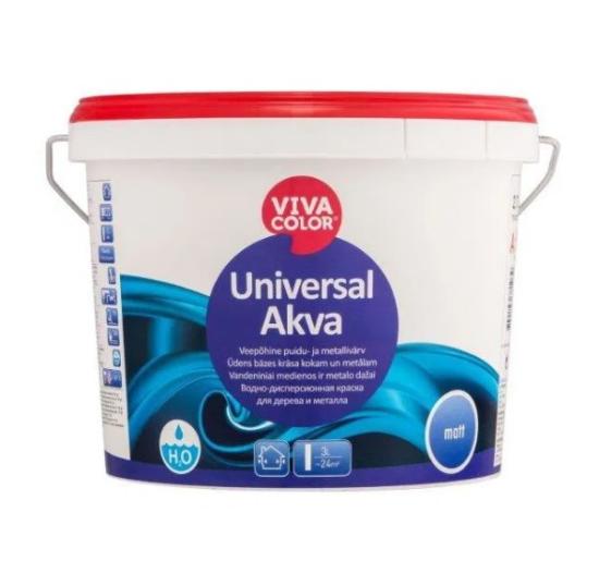 Prekės „Dažai UNIVERSAL AKVA MATT A 2,7L“ paveikslėlis