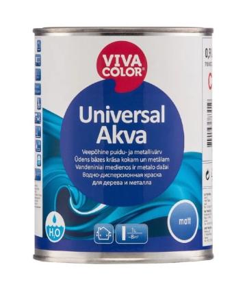 Prekės „Dažai UNIVERSAL AKVA MATT C 0,9L“ paveikslėlis