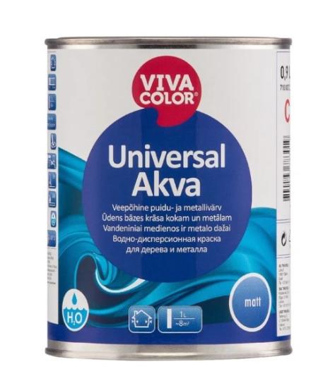 Prekės „Dažai UNIVERSAL AKVA MATT C 0,9L“ paveikslėlis