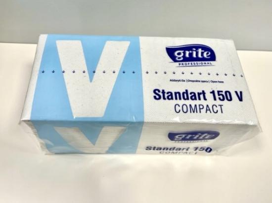 Prekės „Popieriniai rankšluosčiai Standart 150V COMPACT Grite“ paveikslėlis
