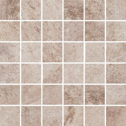 Prekės „CERSANIT Plytelių keraminis dekoras mozaika HIMALAYA MOSAIC CREAM 29,7 x 29,7 cm“ paveikslėlis