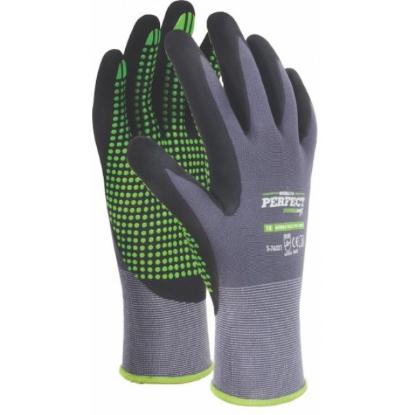 Prekės „Pirštinės darbo nitrilo Flex PVC DOTS 10 dydis Stalco“ paveikslėlis