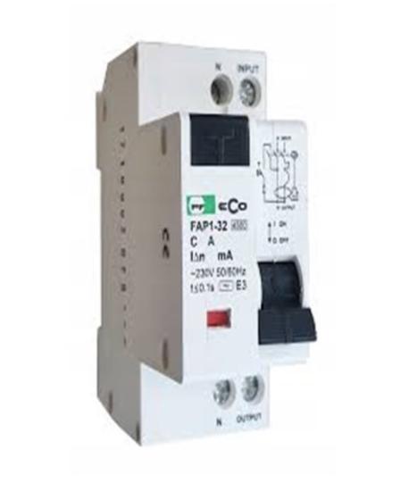 Prekės „Rėlė srovės nuotekio su automatu FAP1-32 C16A/0,03 ECO“ paveikslėlis