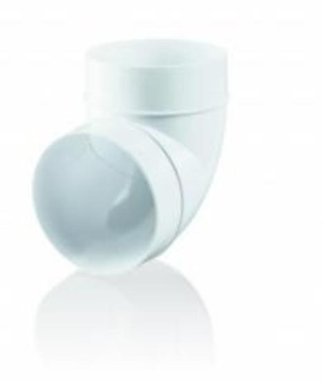 Prekės „Alkūnė ortakio plastikinė Ø 125 mm 45° Vents“ paveikslėlis