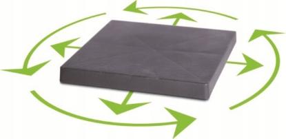 Prekės „Padėkliukas su ratukais 39cm pilkas Square IPMS400-S433“ paveikslėlis