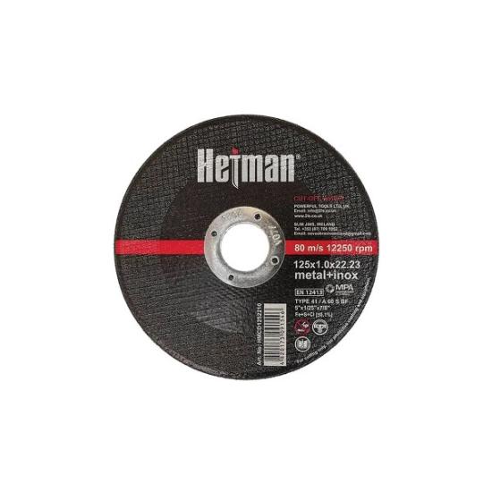 Prekės „Diskas pjovimui metalo 125x1x22 Hetman“ paveikslėlis