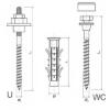Prekės „Tvirtinimas praustuvui140 mm U 140/F Starfix“ paveikslėlis