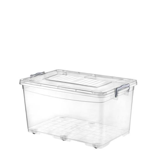 Prekės „Dėžutė maistinė plastikinė skaidri 50 l 33,7 x 62 x 40 cm Hobby life“ paveikslėlis