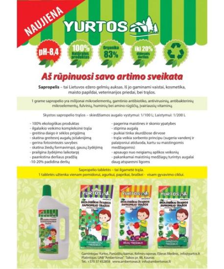 Prekės „Ekologiškos skystos sapropelio trąšos, 1 l“ paveikslėlis