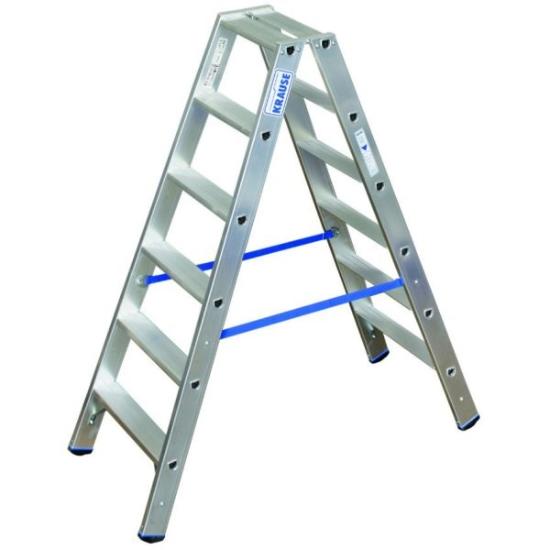 Prekės „Kopėčios aliuminės 2 x 6 pakopų 1,4 x 2,95 m Stabilo Krause 124746“ paveikslėlis