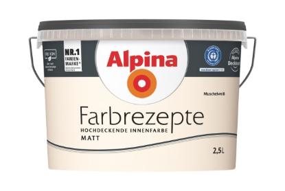 Prekės „Dažai matiniai Alpina AP FARBR Muschelweis 2,5 l“ paveikslėlis