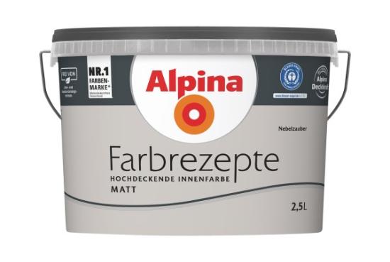 Prekės „Dažai matiniai Alpina AP FARBR Nebelzauber 2,5 l“ paveikslėlis
