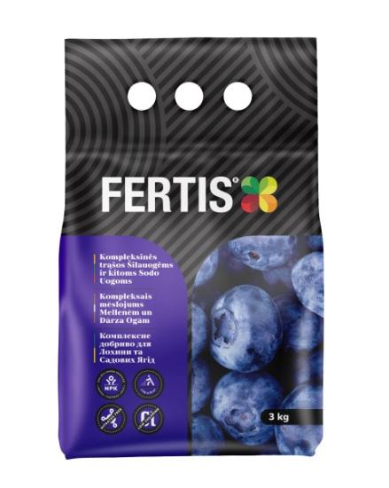 Prekės „Šilauogių ir kitų sodo uogų trąšos Fertis, 3 kg“ paveikslėlis