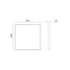 Prekės „Šviestuvas LED PANEL CAPRI 40W 4000K 3400Lm“ paveikslėlis