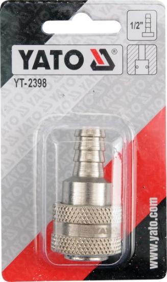 Prekės „Antgalis žarnai 12,5mm 1/2" jungtis greita Yato“ paveikslėlis
