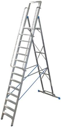Prekės „Kopėčios aliuminės 14 pakopų 3,29 x 4,60 x 5,29 m Stabilo Krause 127846“ paveikslėlis