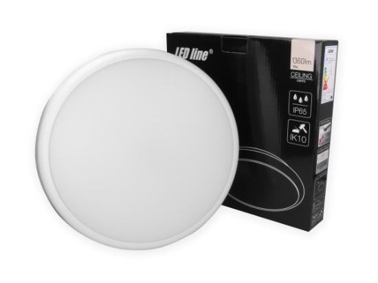 Prekės „Šviestuvas LED PLAFOND LUNAR 16W su judesio davikliu 4000K IP65 LEDline“ paveikslėlis
