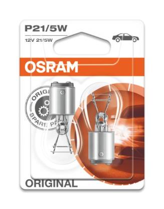 Prekės „Lemputė automobiliui P21/5W 12V BA15D Osram 2 vnt“ paveikslėlis