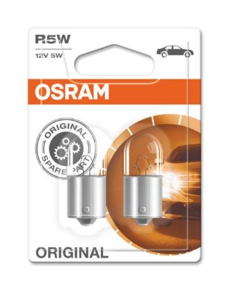 Prekės „Lemputė automobiliui R5W 12V BA15S Osram 2 vnt“ paveikslėlis