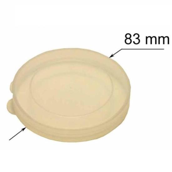 Prekės „Konservavimo dangteliai plastikiniai Ø 83 mm 10 vnt bespalviai“ paveikslėlis