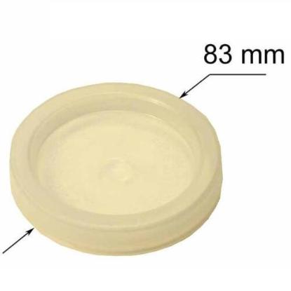 Prekės „Konservavimo dangteliai plastikiniai Ø 83 mm 10 vnt bespalviai“ paveikslėlis