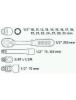 Prekės „Rinkinys galvučių 1/2" 10-32 mm 21 vnt Topex 38D642“ paveikslėlis