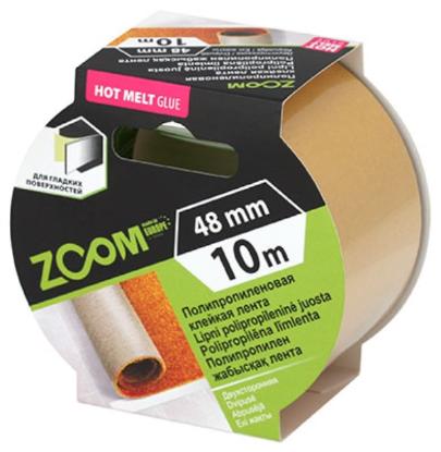 Prekės „Dvipusė polipropilenė juosta ZOOM, 48 mm x 10 m“ paveikslėlis