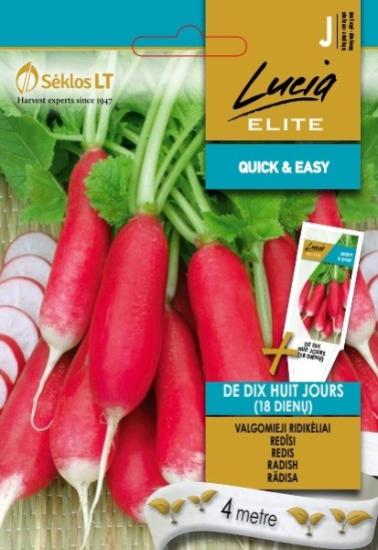 Prekės „Sėklos ridikėlių DE DIX HUIT JOURS Lucia ELITE“ paveikslėlis