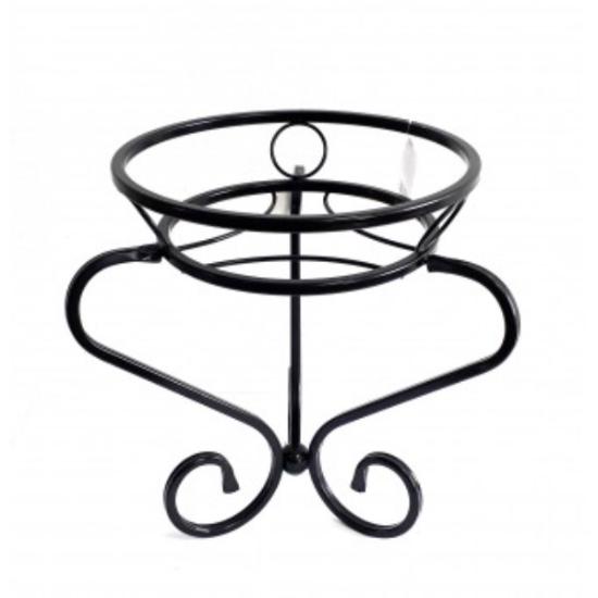 Prekės „Stovas gėlėms metalinis juodos spalvos 32 x 28 cm 10-0894J“ paveikslėlis