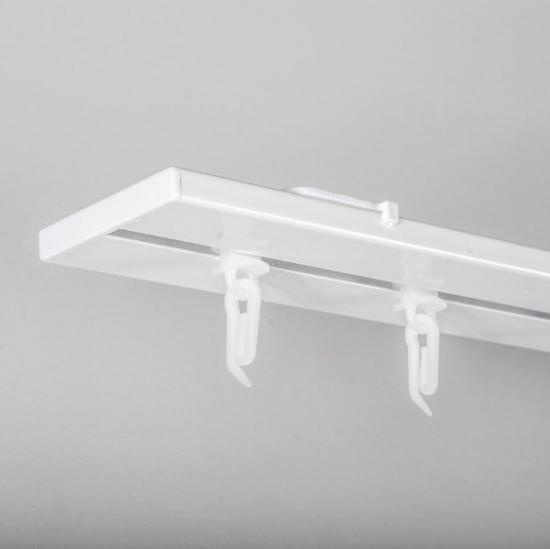 Prekės „Karnizas - aliuminio profilis 1 - 2 bėgelių Universal baltos spalvos 150 cm Hesora ir ko“ paveikslėlis