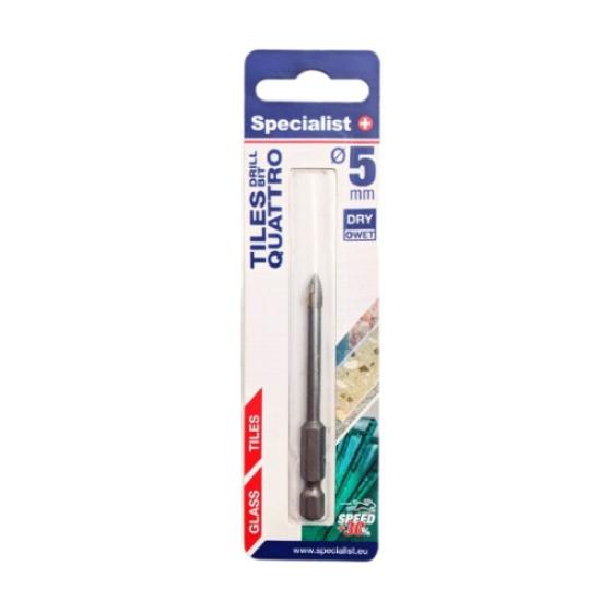 Prekės „Grąžtas stiklui/keramikai 5x70 mm Specialist+“ paveikslėlis