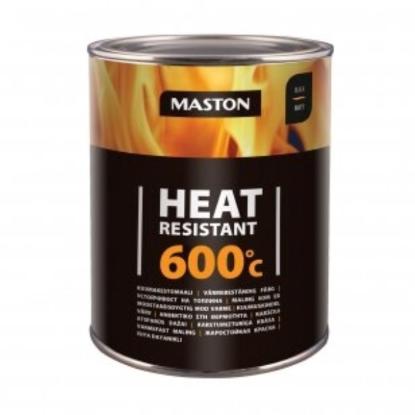 Prekės „Maston karščiui atsparūs dažai, Juoda, +600°?, 1 l“ paveikslėlis