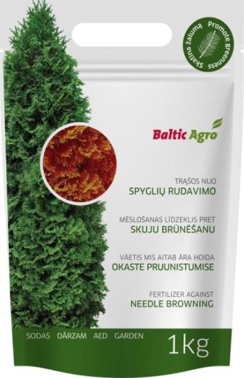Prekės „Trąšos tujoms ir spygliuočiams nuo rudavimo 1 kg“ paveikslėlis