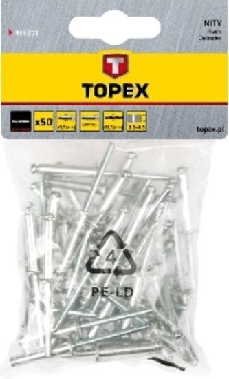 Prekės „Kniedės aliuminės 4 x18mm 50 vnt Topex“ paveikslėlis