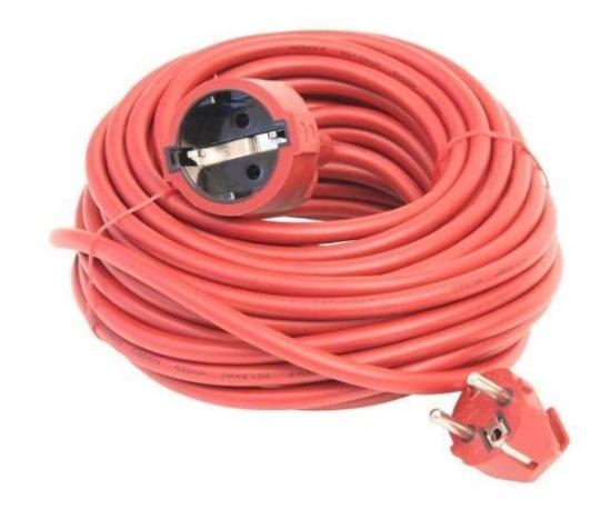 Prekės „Ilgiklis 1 lizdo 3x1,5 mm 10 m raudonas“ paveikslėlis