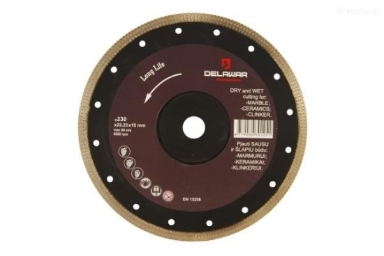 Prekės „Diskas deimantinis 230x1,8x22,23 mm X-Turbo DeLawar“ paveikslėlis